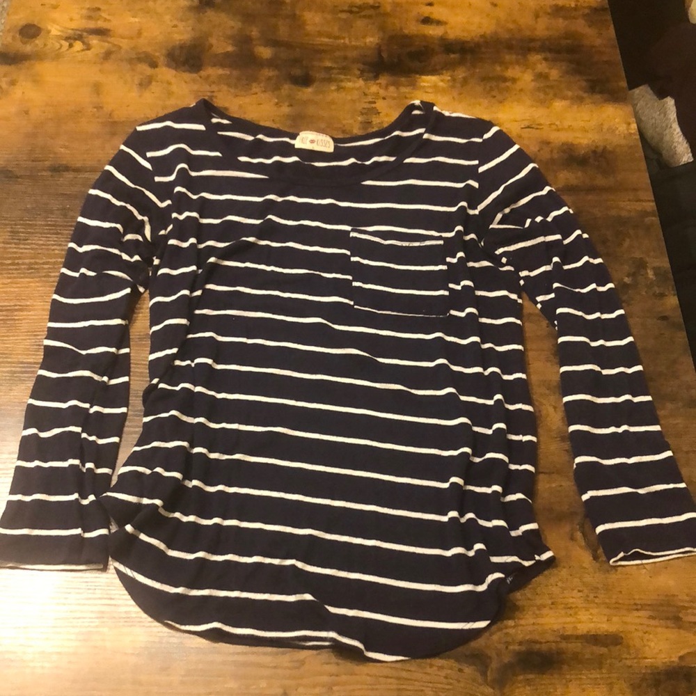 Navy striped long sleeve